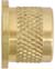 Powder Horn Base Plug Bushing,
3/8-24 thread, brass,
fits 15/32" hole